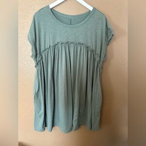 Women's Casual Green Top
